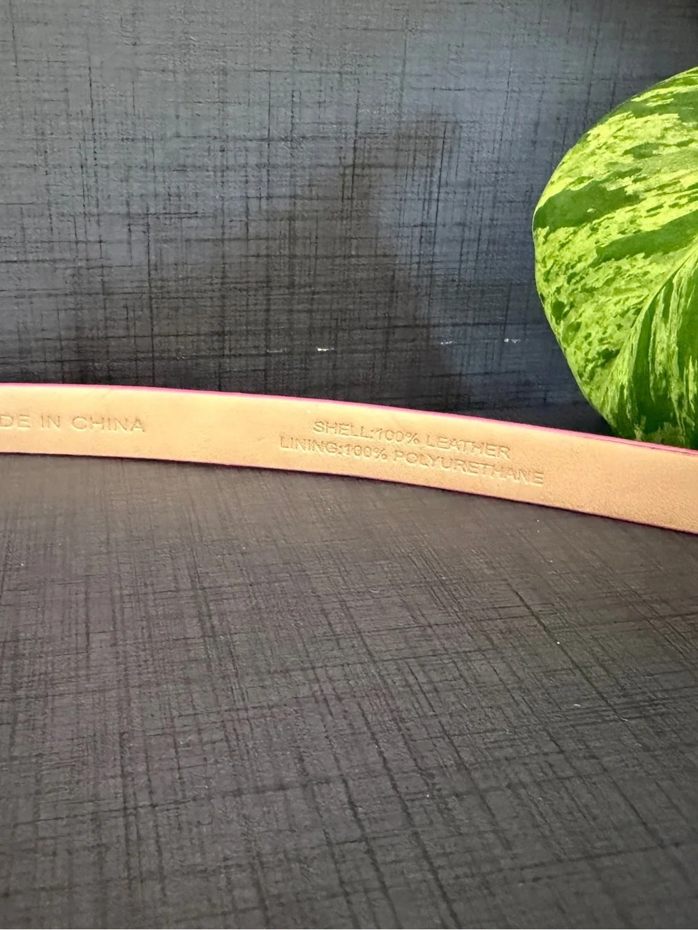 Talbots Bright Pink Leather Belt with Gold Buckle Small Colorful Layered